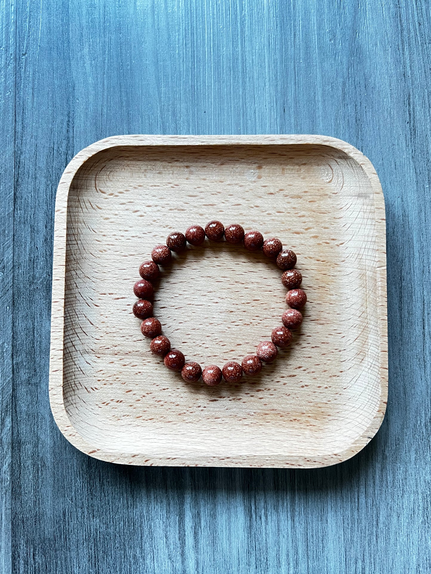 Gold Sandstone Bracelet - 8 mm