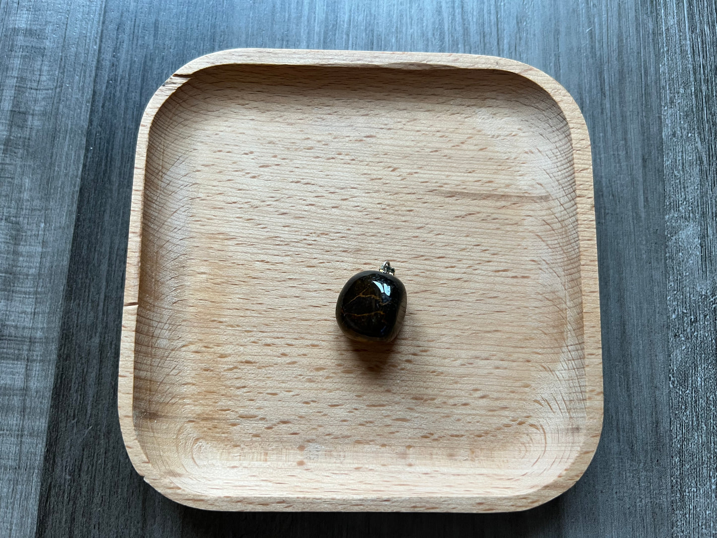 Tiger Eye Tumbled Stone Pendant