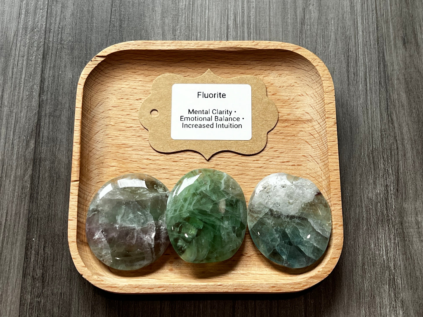 Fluorite Palm Stone