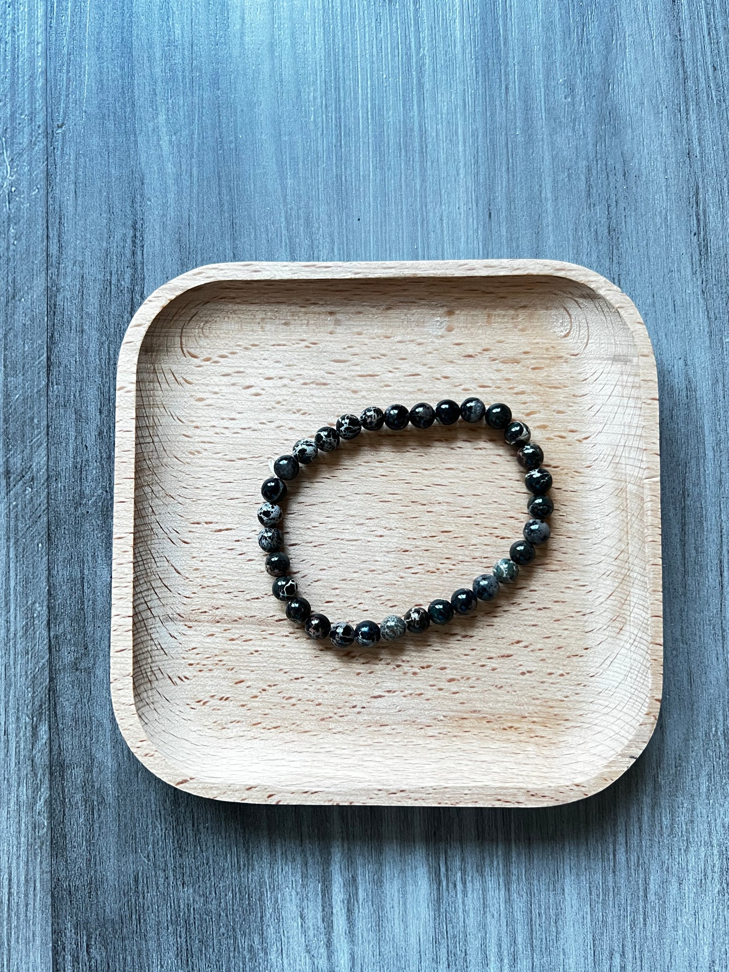 Black Sea Sediment Jasper Bracelet - 6 mm