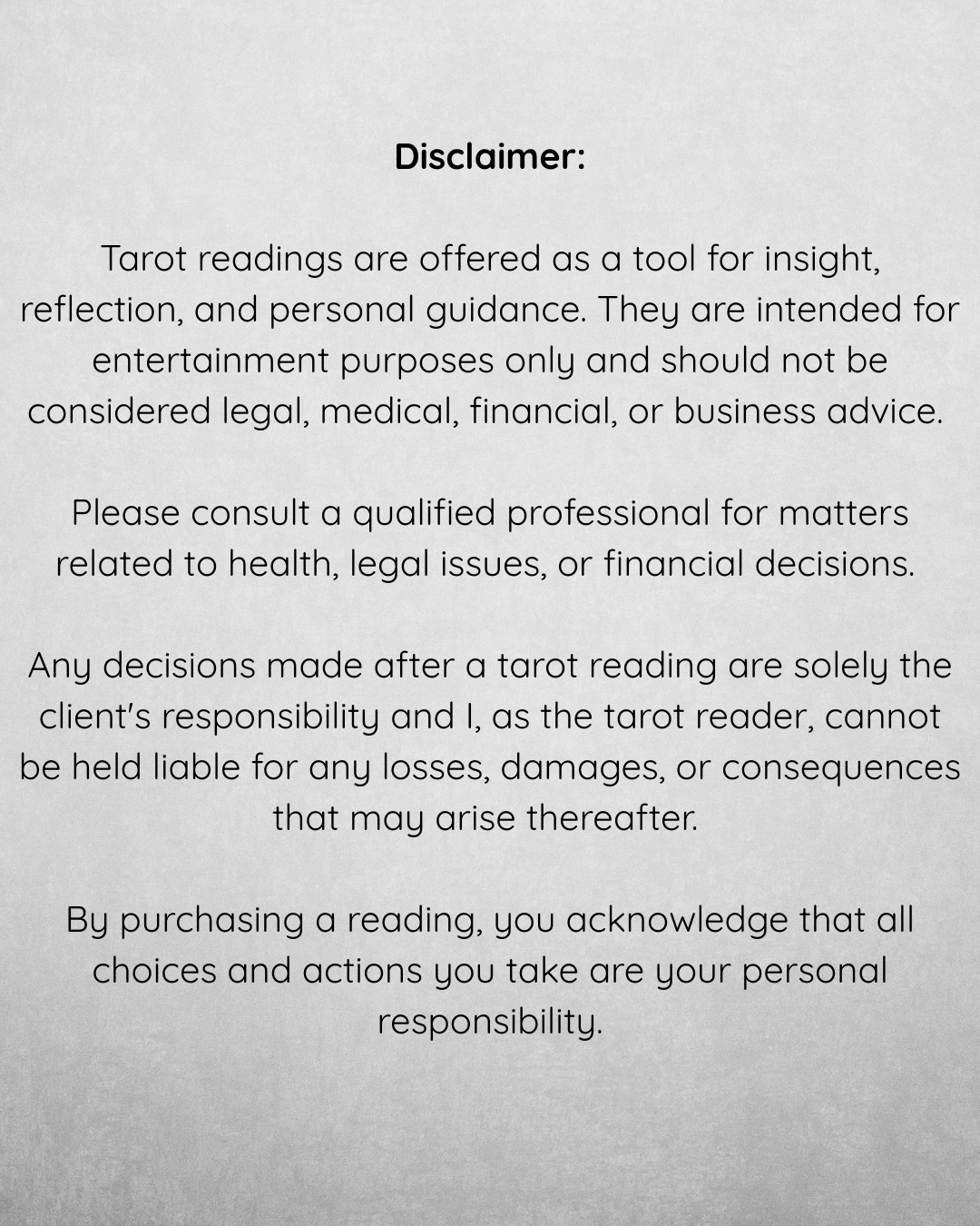 Intuitive Tarot & Energy Reading - 1 Question