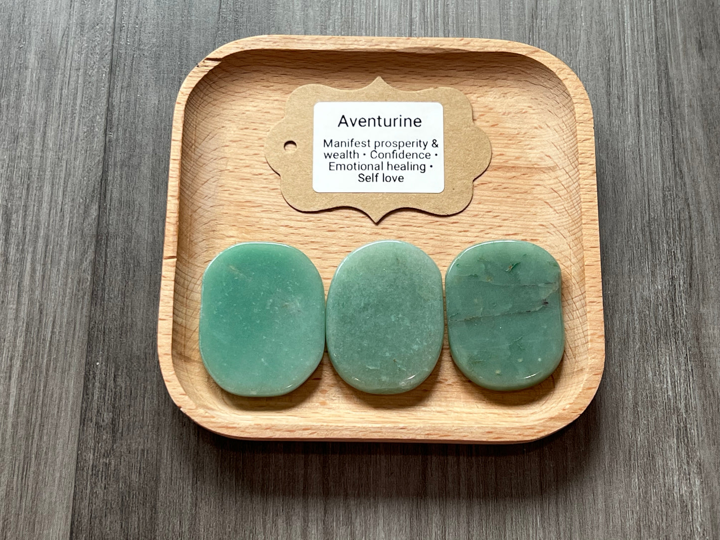 Green Aventurine Palm Stone