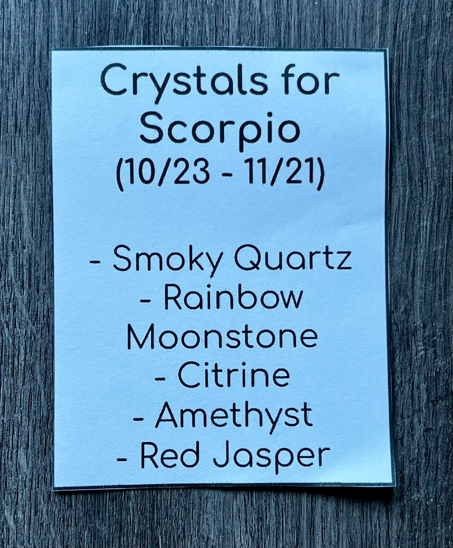 Crystals for Scorpio