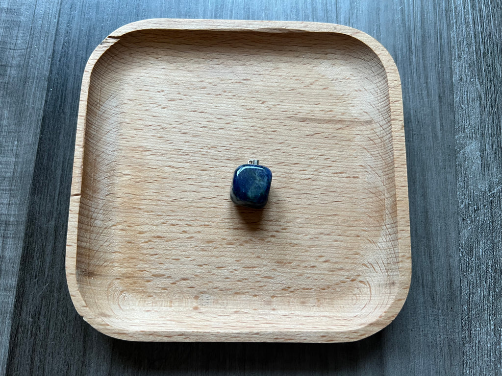 Sodalite Tumbled Stone Pendant Necklace