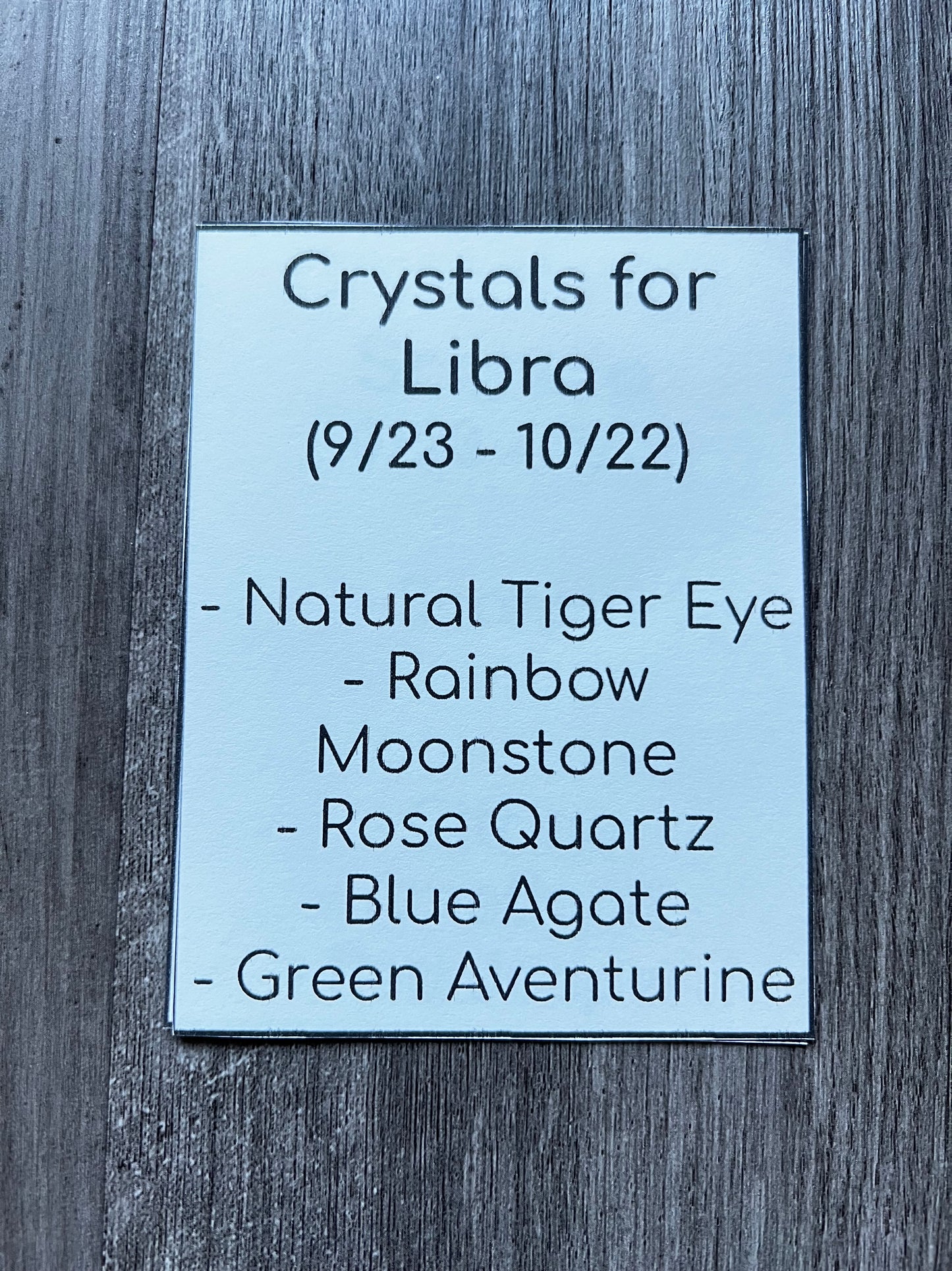 Crystals for Libra