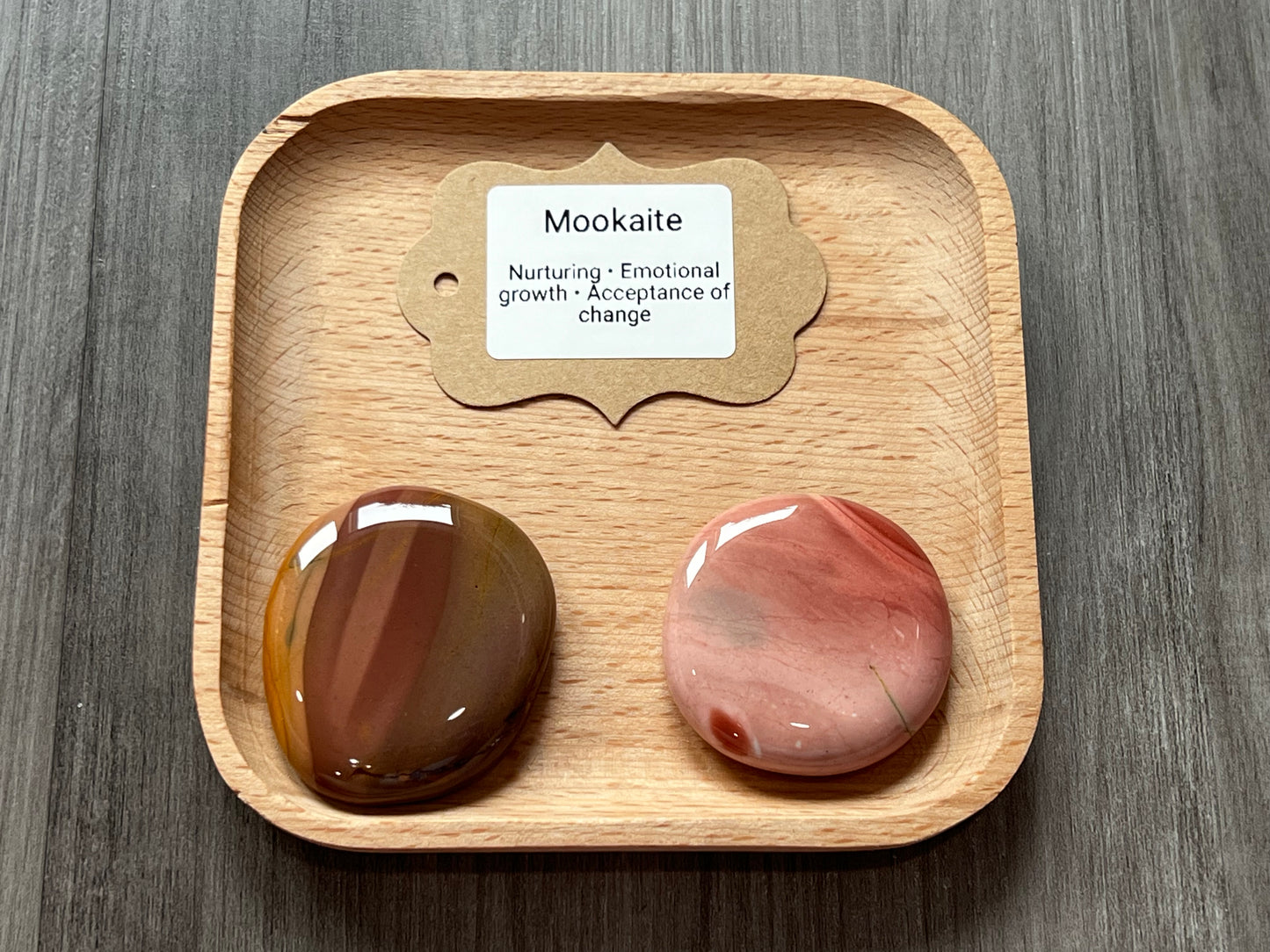 Mookaite Palm Stone