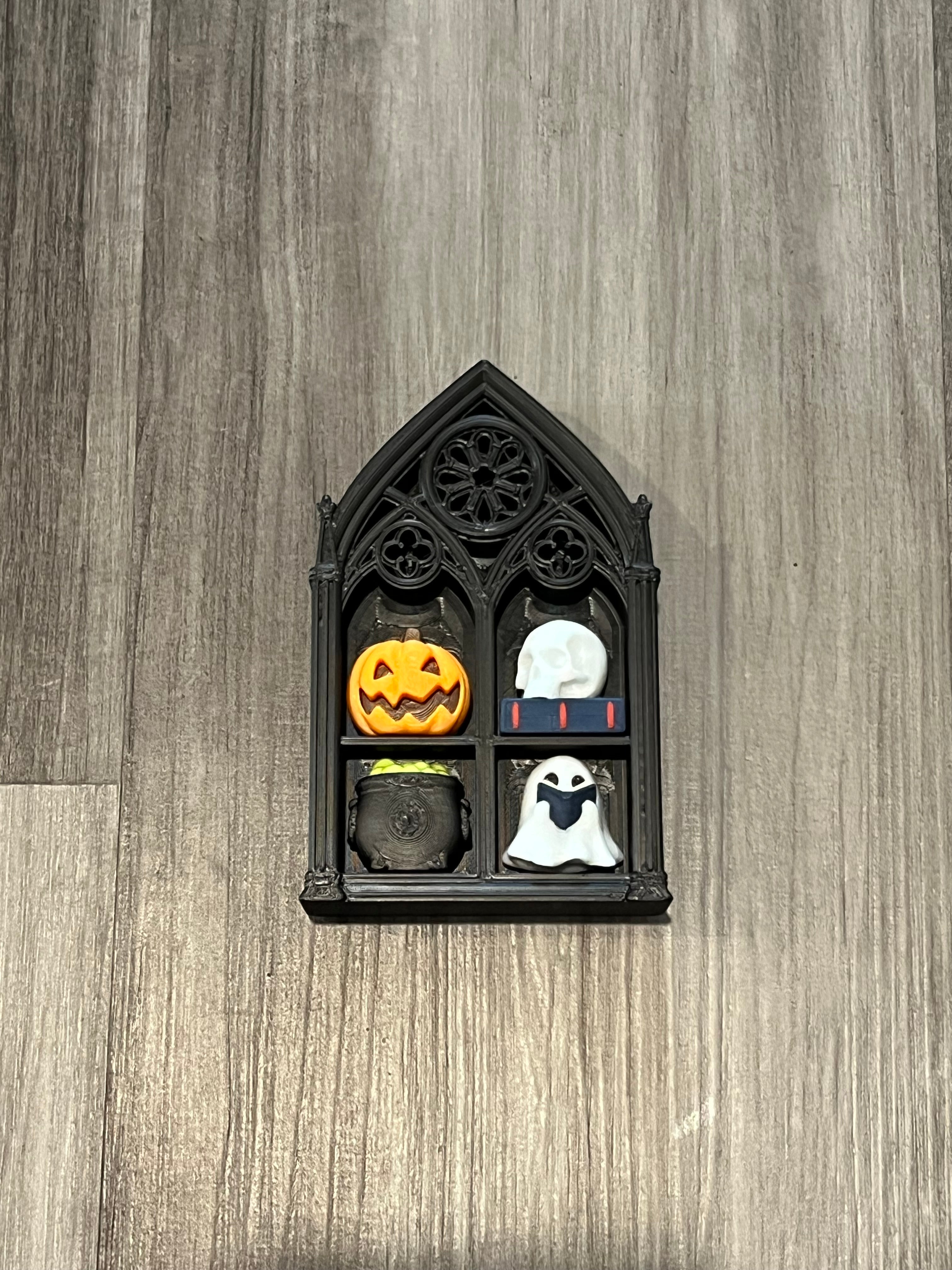 Create Your Own - Bookshelf Clicker - Gothic Bookshelves - 3D Print