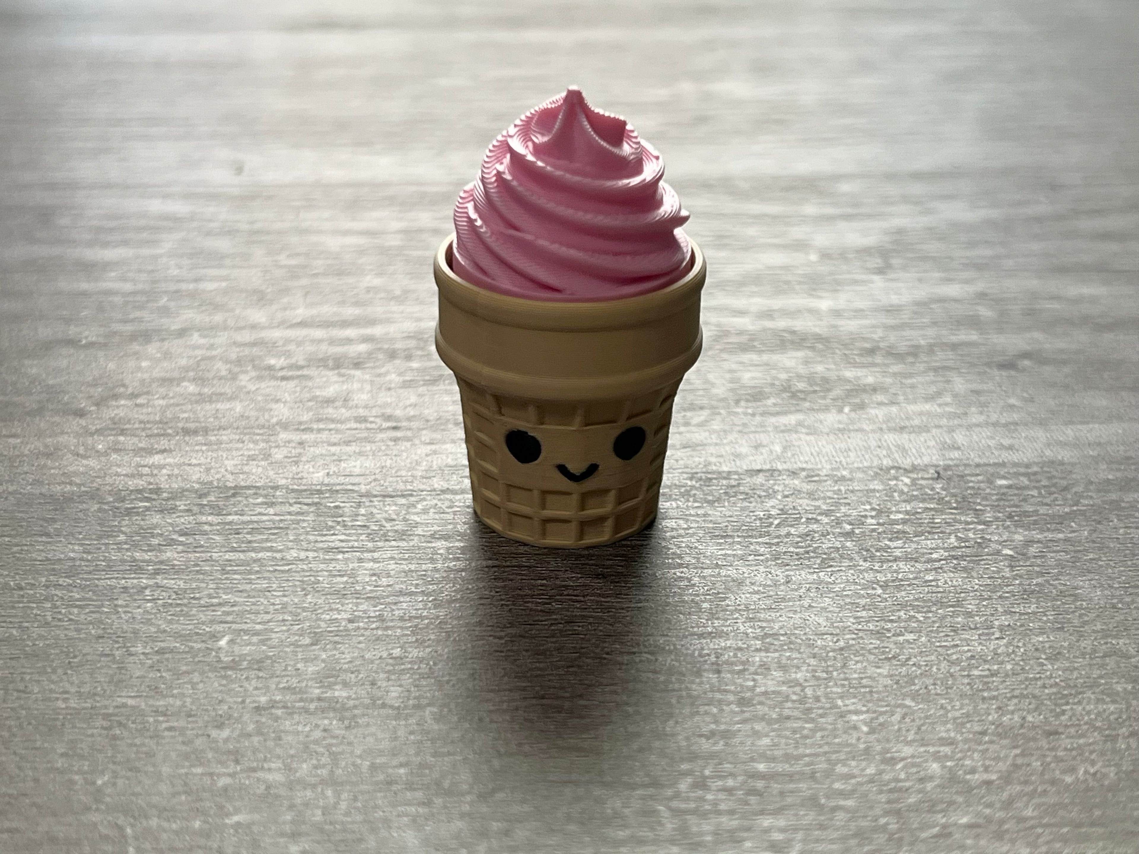 Ice Cream Cone Fidget Clicker 3D Print