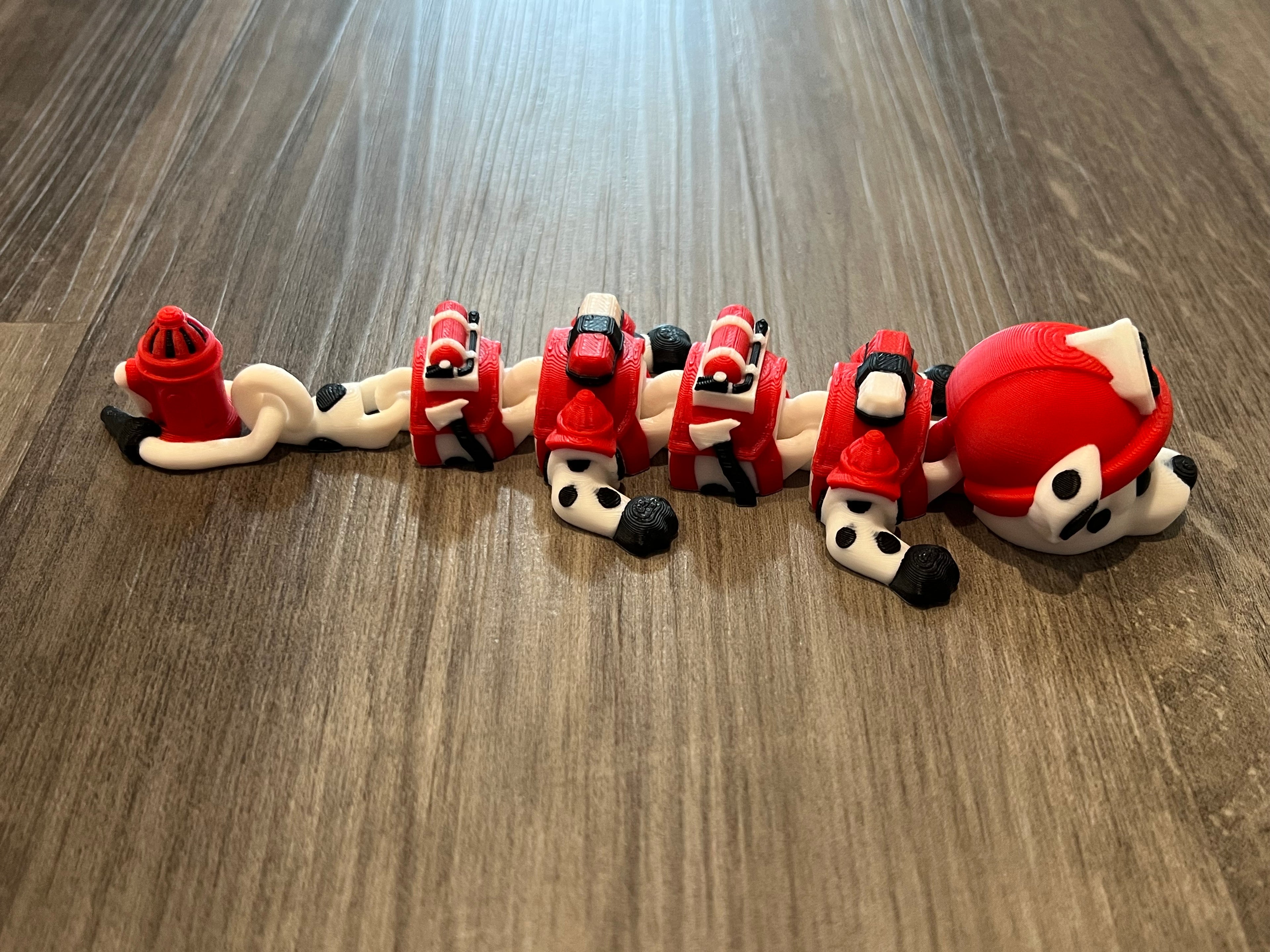 Dalmatian Firefighter Dragon - Small - 3D Print
