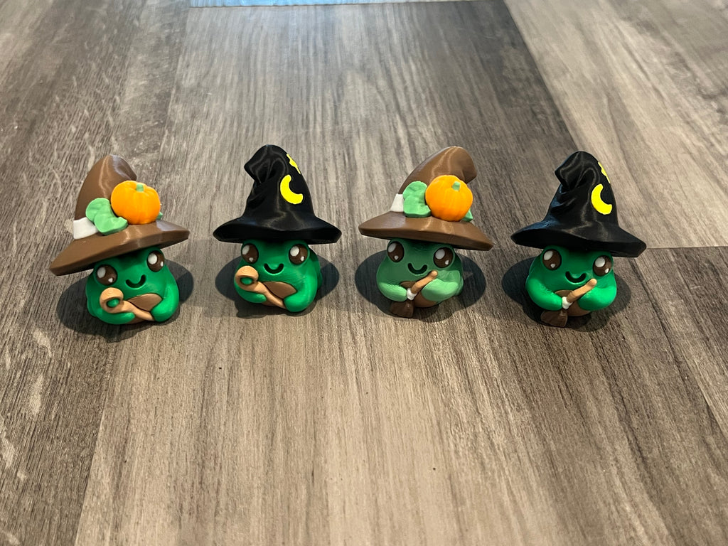 Witch Frog Fidget Clicker 3D Print
