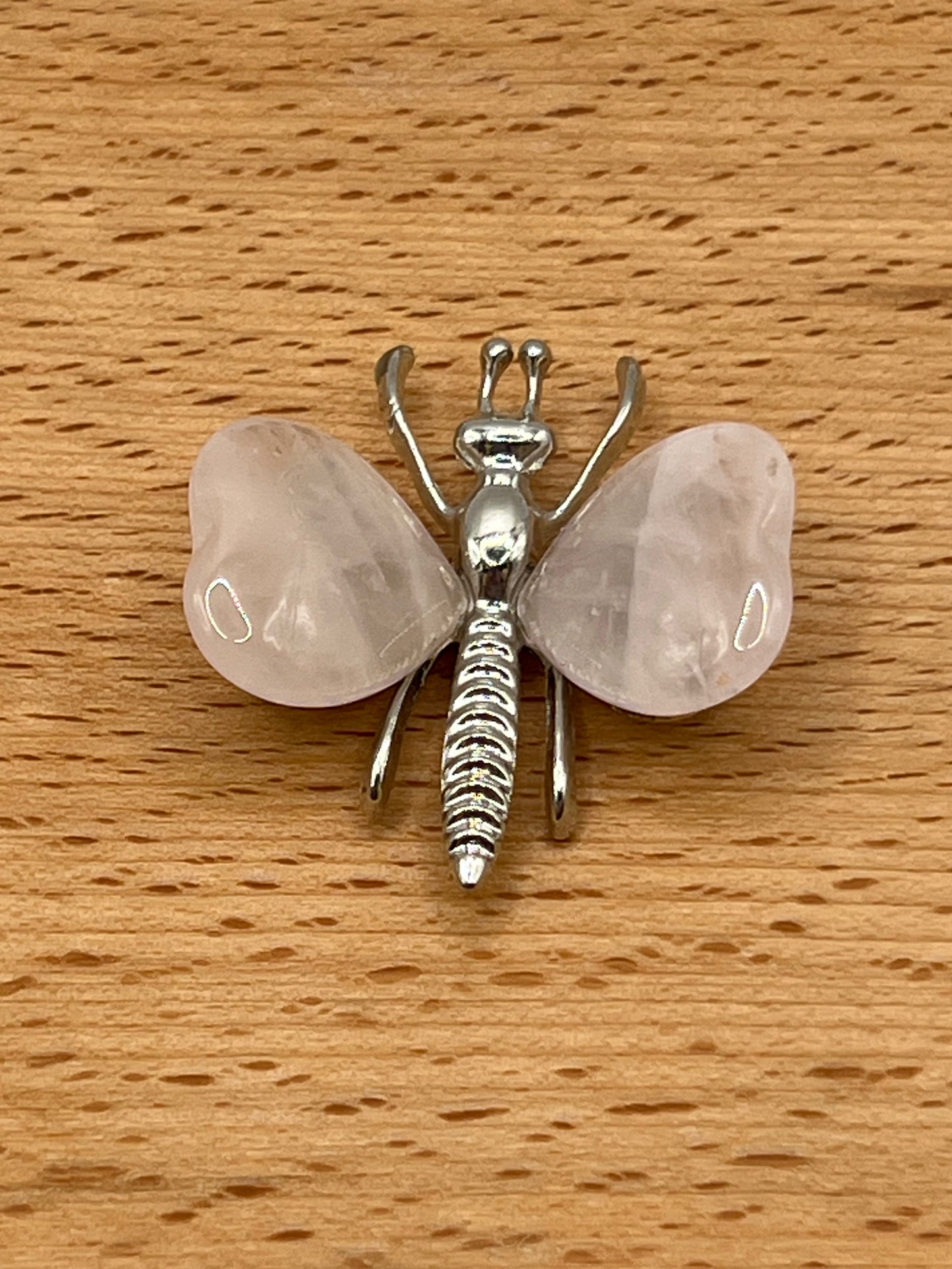 Rose Quartz Butterfly Crystal