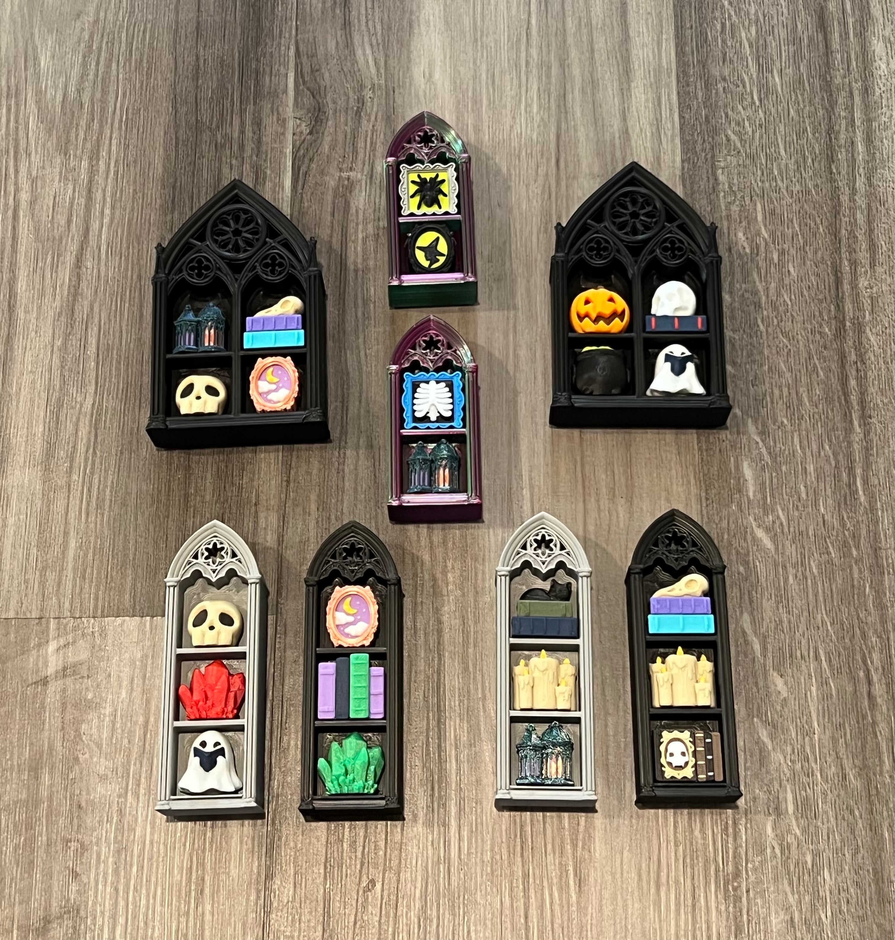Create Your Own - Bookshelf Clicker - Gothic Bookshelves - 3D Print