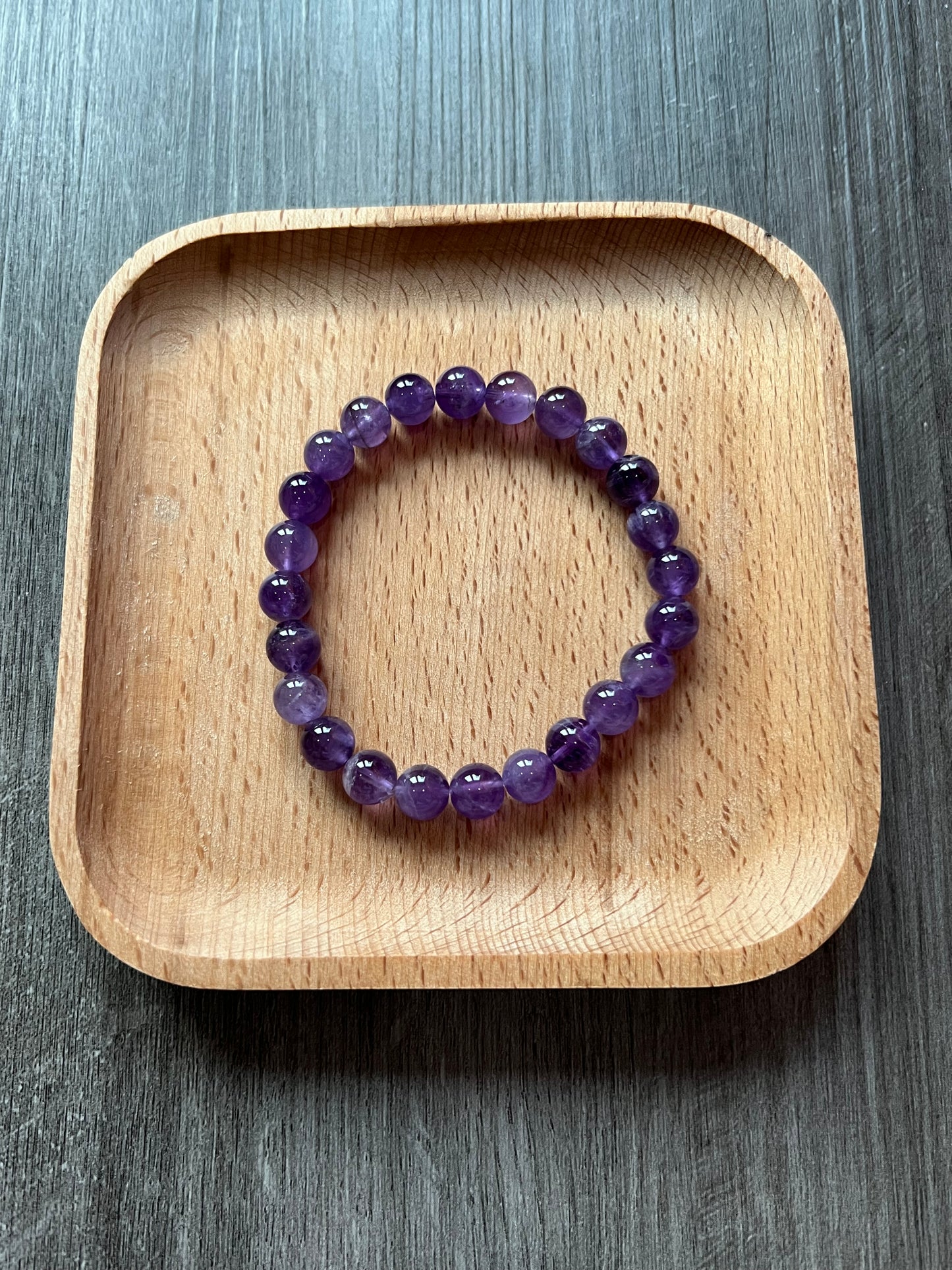 Amethyst Bracelet - 8 mm