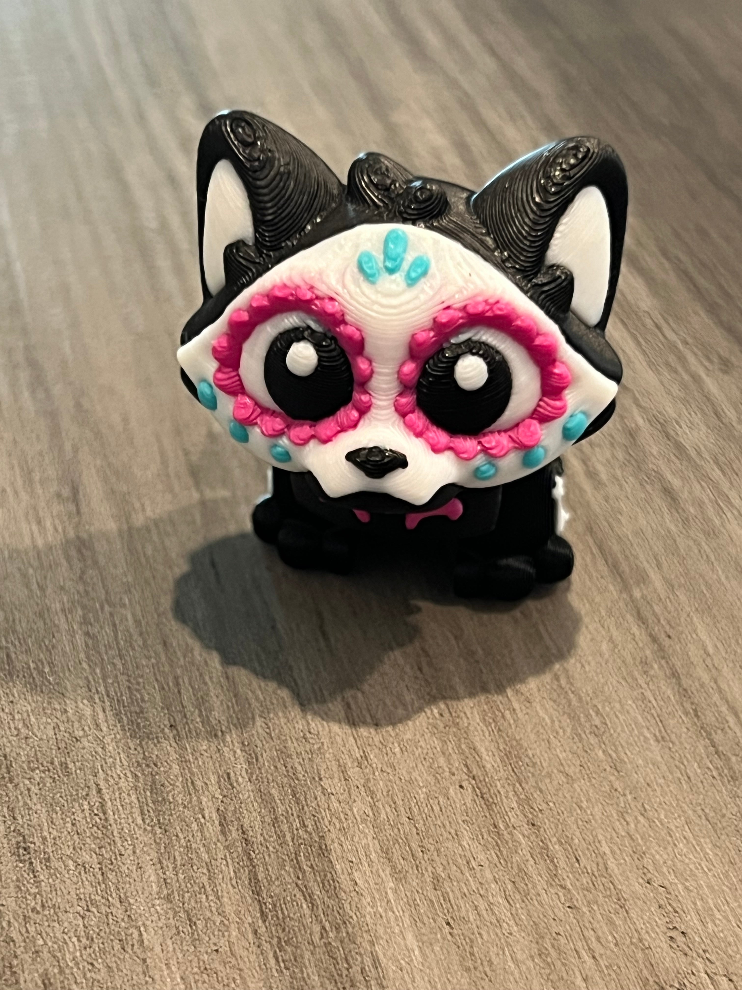 Articulated Sugar Skull Cat - 3D Print