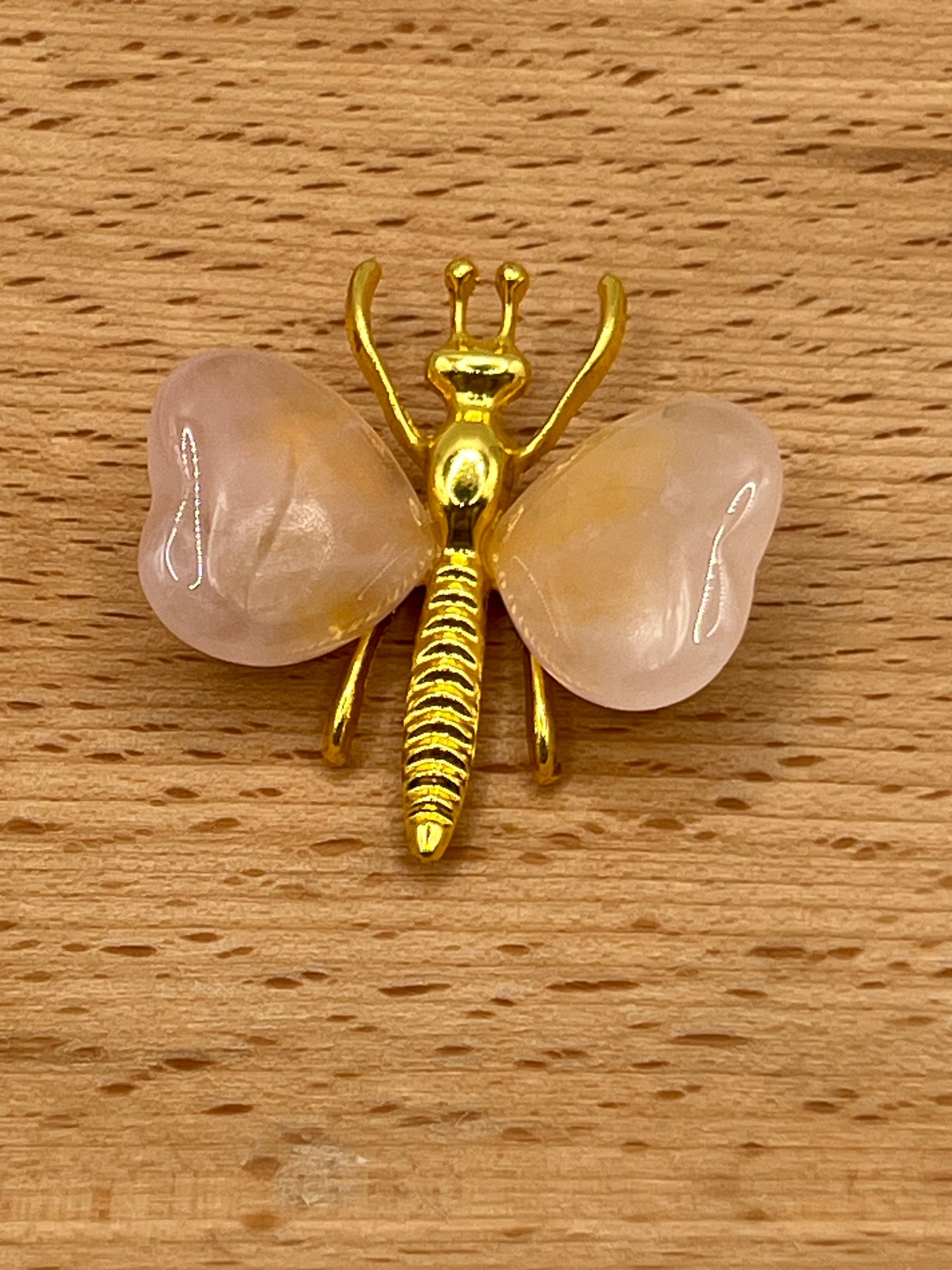 Rose Quartz Butterfly Crystal