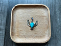 Turquoise Dove Pendant Necklace