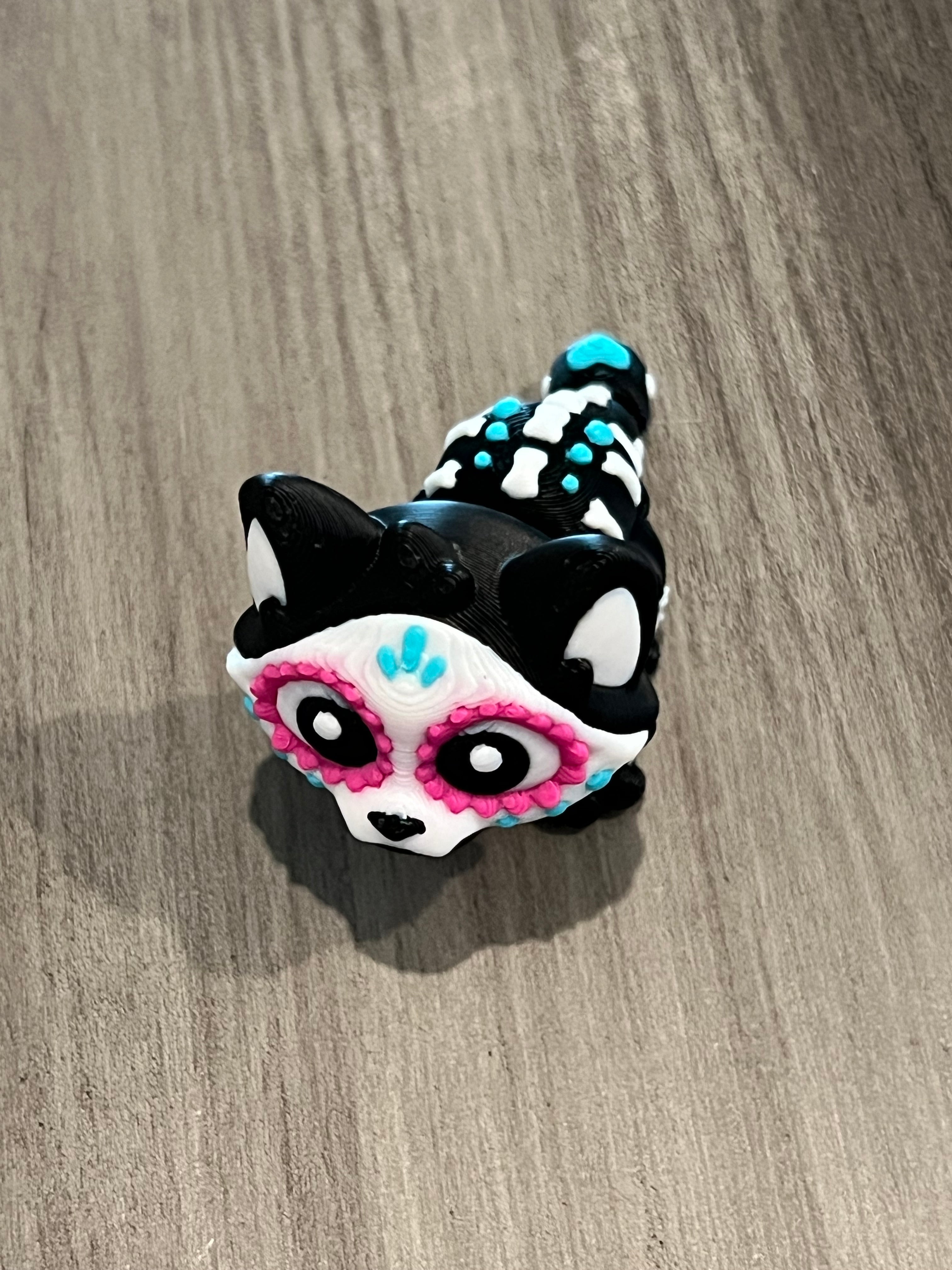 Articulated Sugar Skull Cat - 3D Print