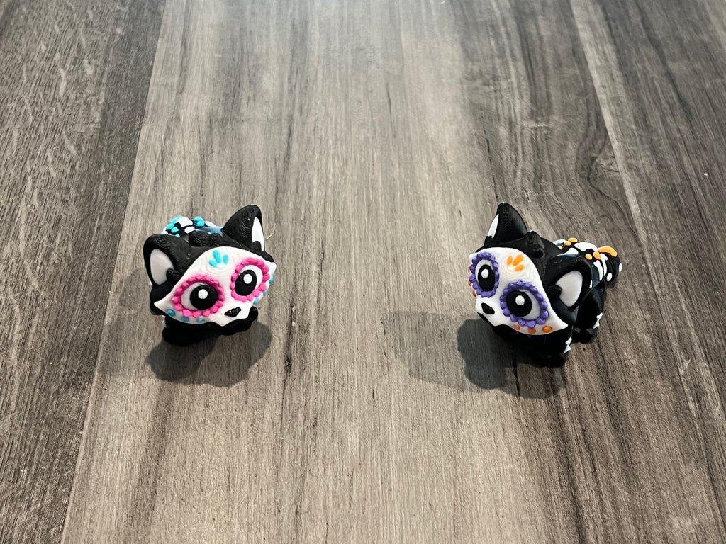 Articulated Sugar Skull Cat - 3D Print