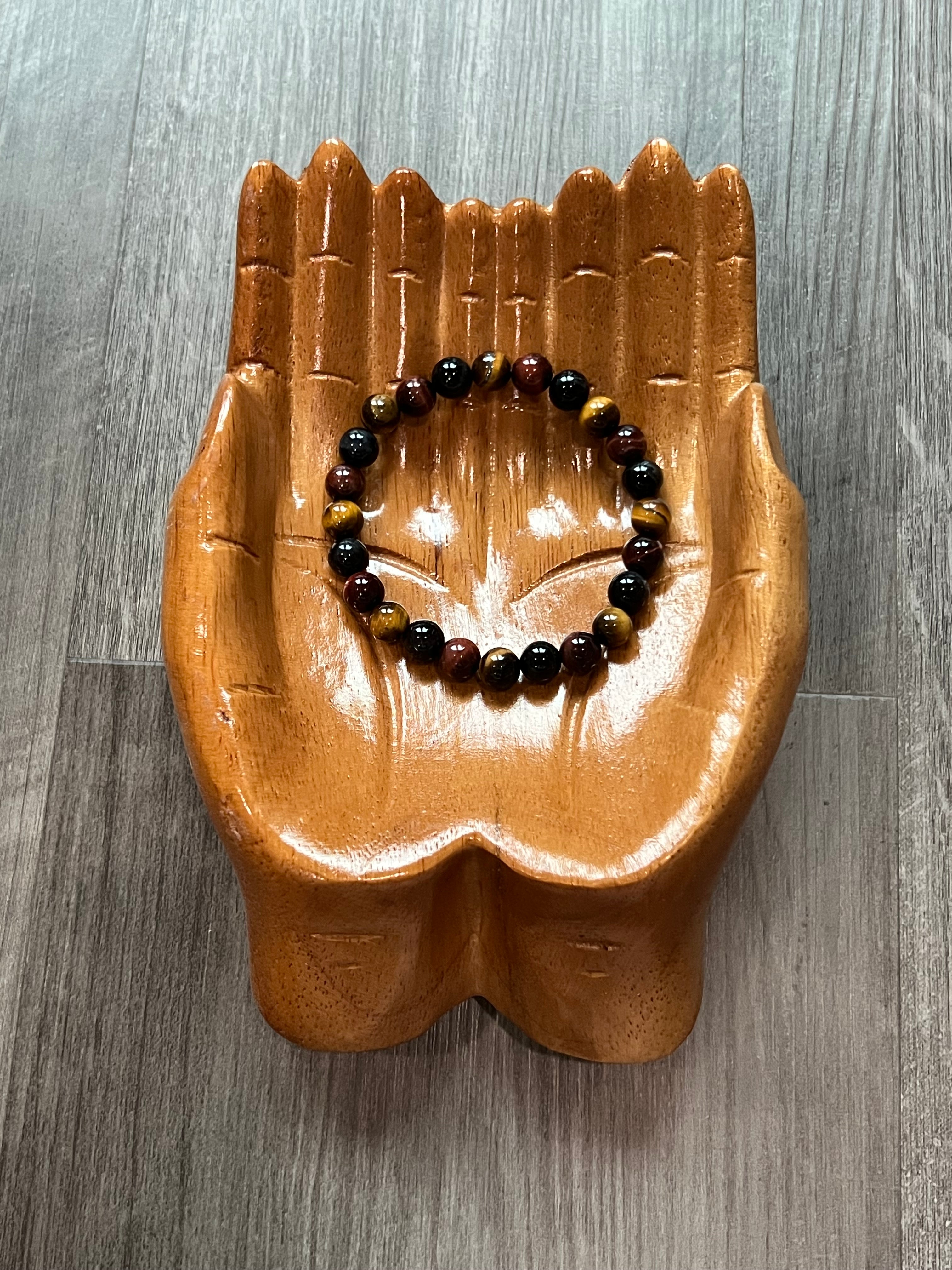 Tiger Eye, Red Tiger Eye, Blue Tiger Eye Bracelet - 8 mm