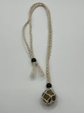 Khaki Hemp Necklace w/ Unakite Stone