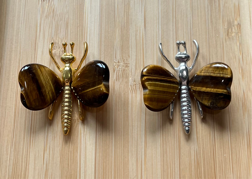 Tiger Eye Butterfly Crystal