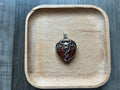 Red Jasper Dragon Heart Pendant Necklace
