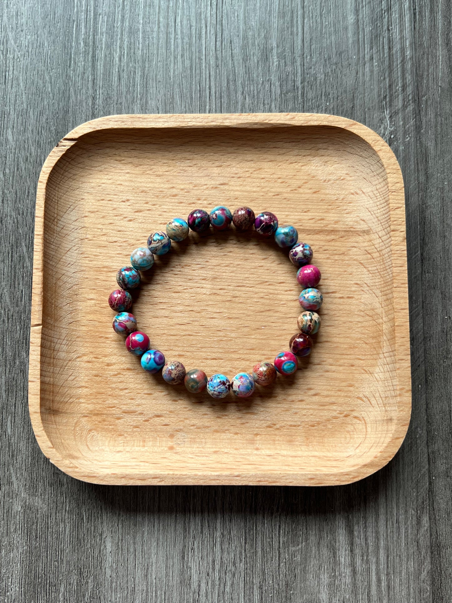 Galaxy Imperial Jasper Bracelet - 8 mm
