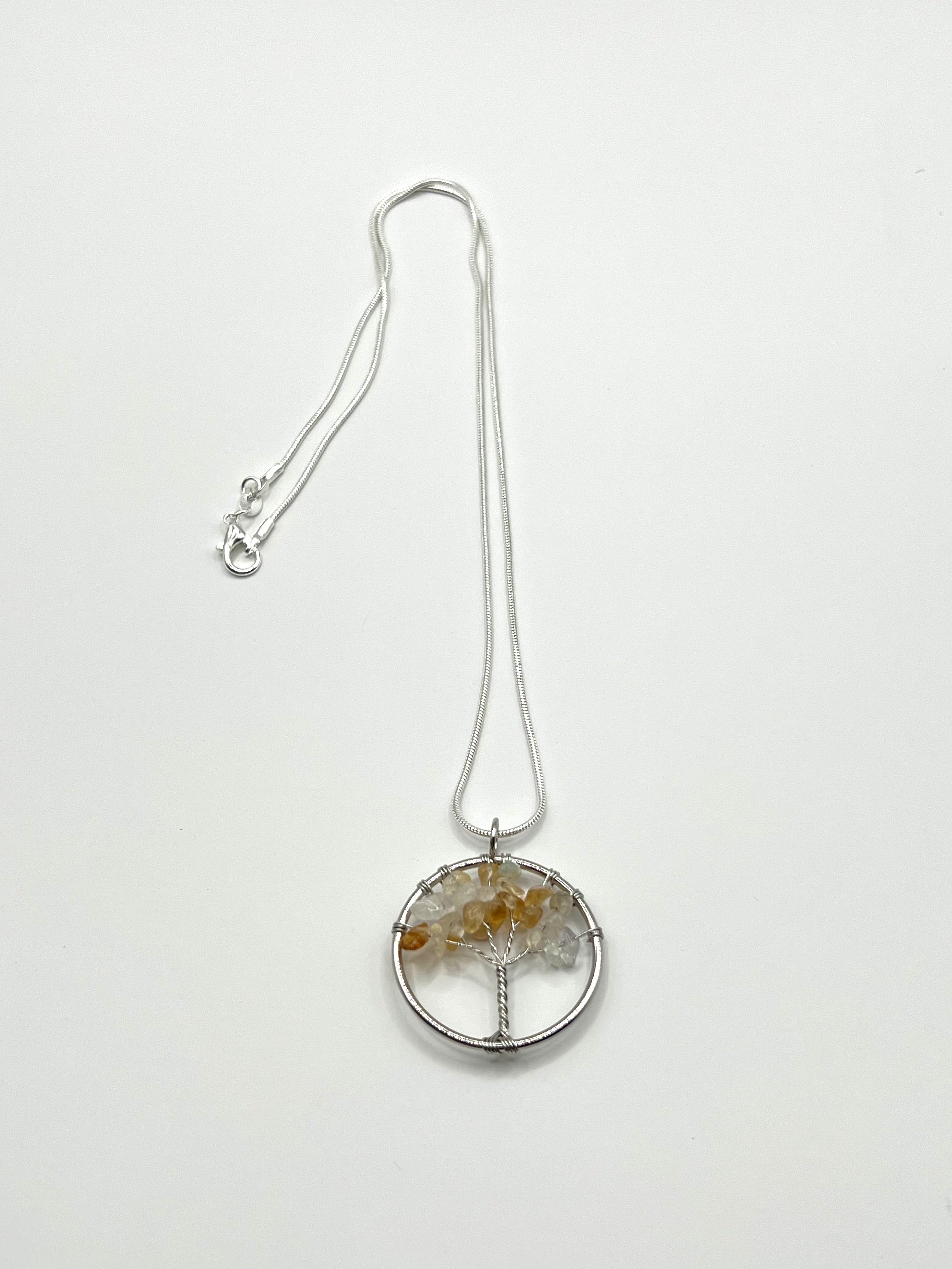 Citrine Tree of Life Necklace