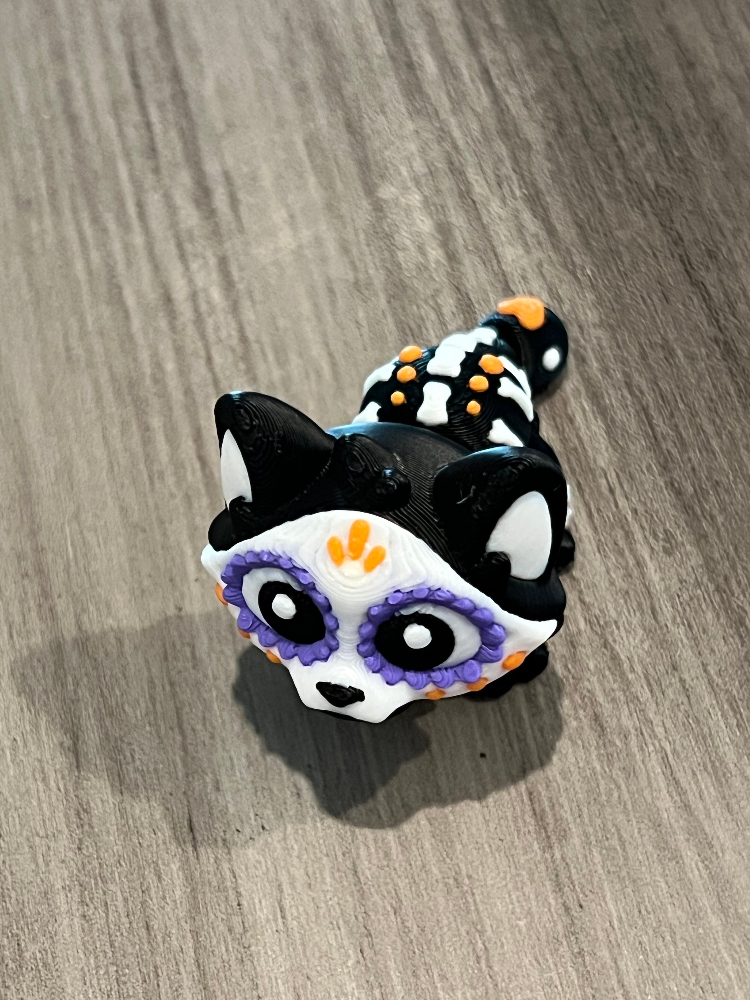 Articulated Sugar Skull Cat - 3D Print