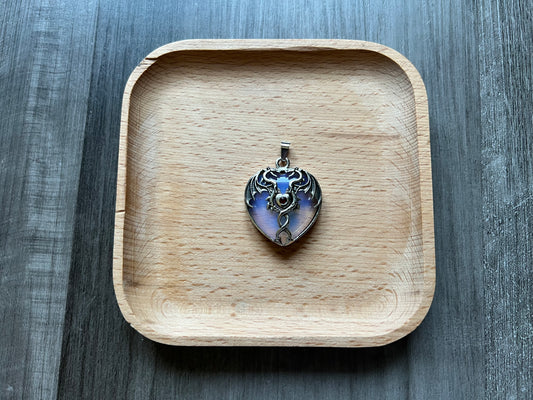 Opalite Dragon Heart Pendant