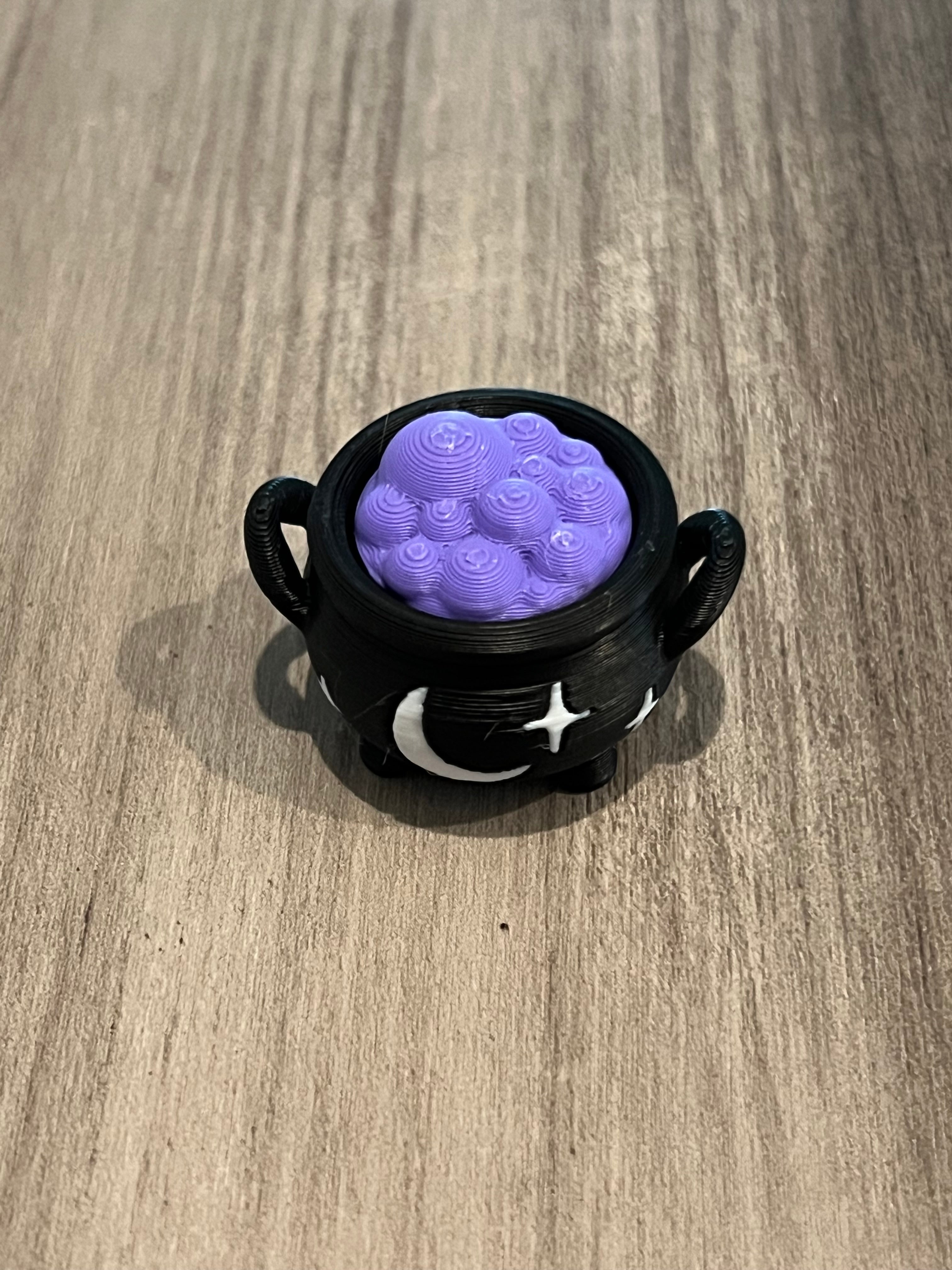Cauldron & Witch's Hat Fidget Clicker 3D Print