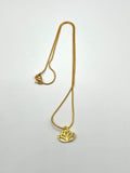 Gold Lotus on Gold Snake Chain