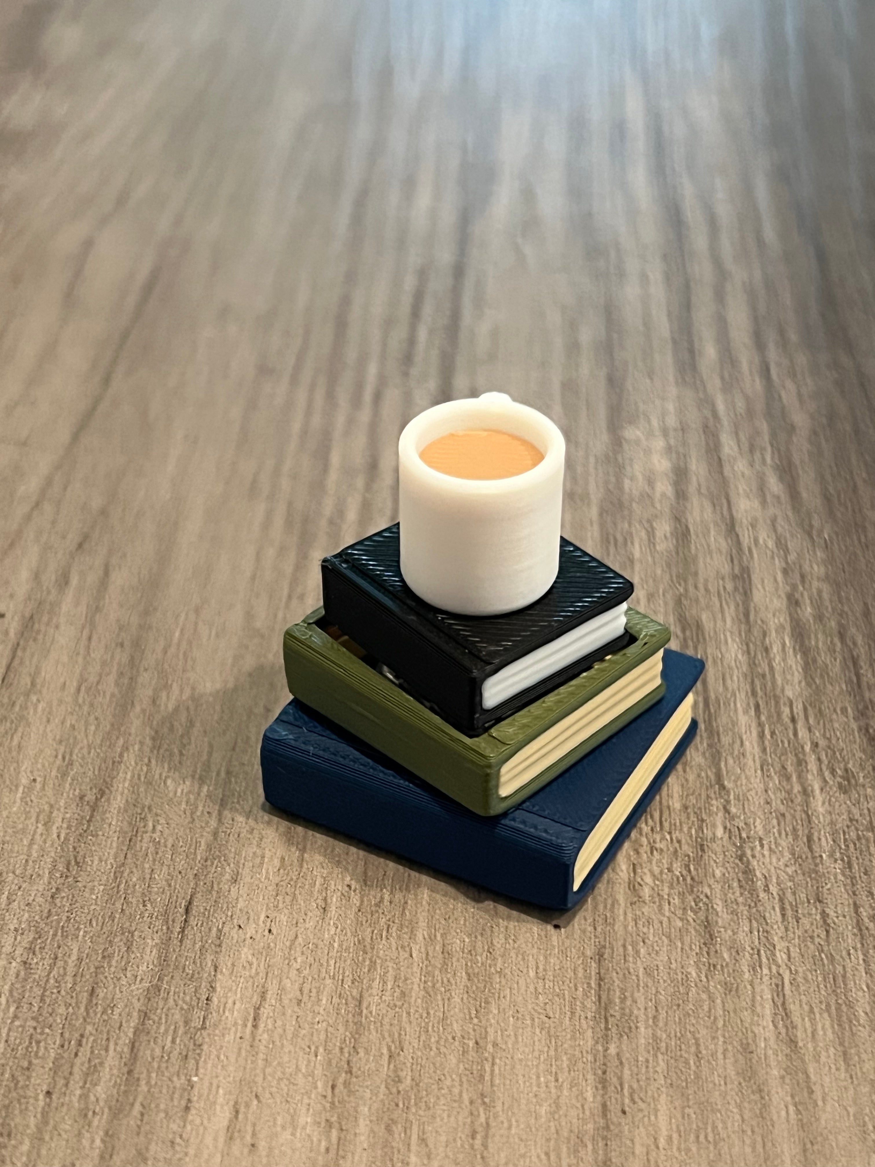Stack of Books Fidget Clicker 3D Print