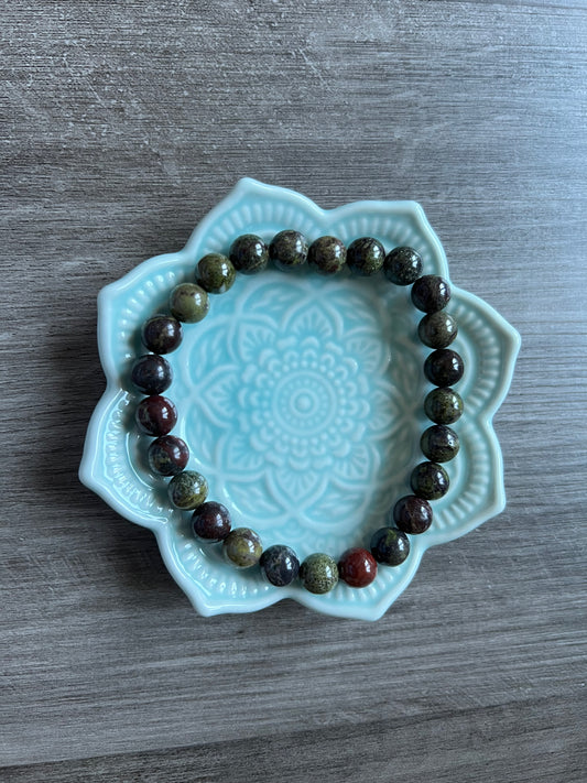 Dragon Bloodstone Bracelet - 8 mm
