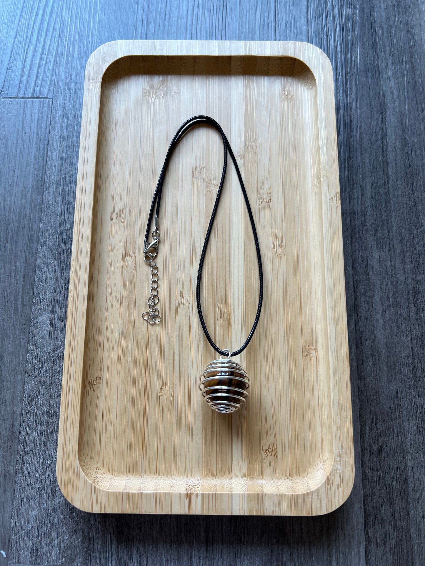 20 mm Tiger Eye Stone Necklace