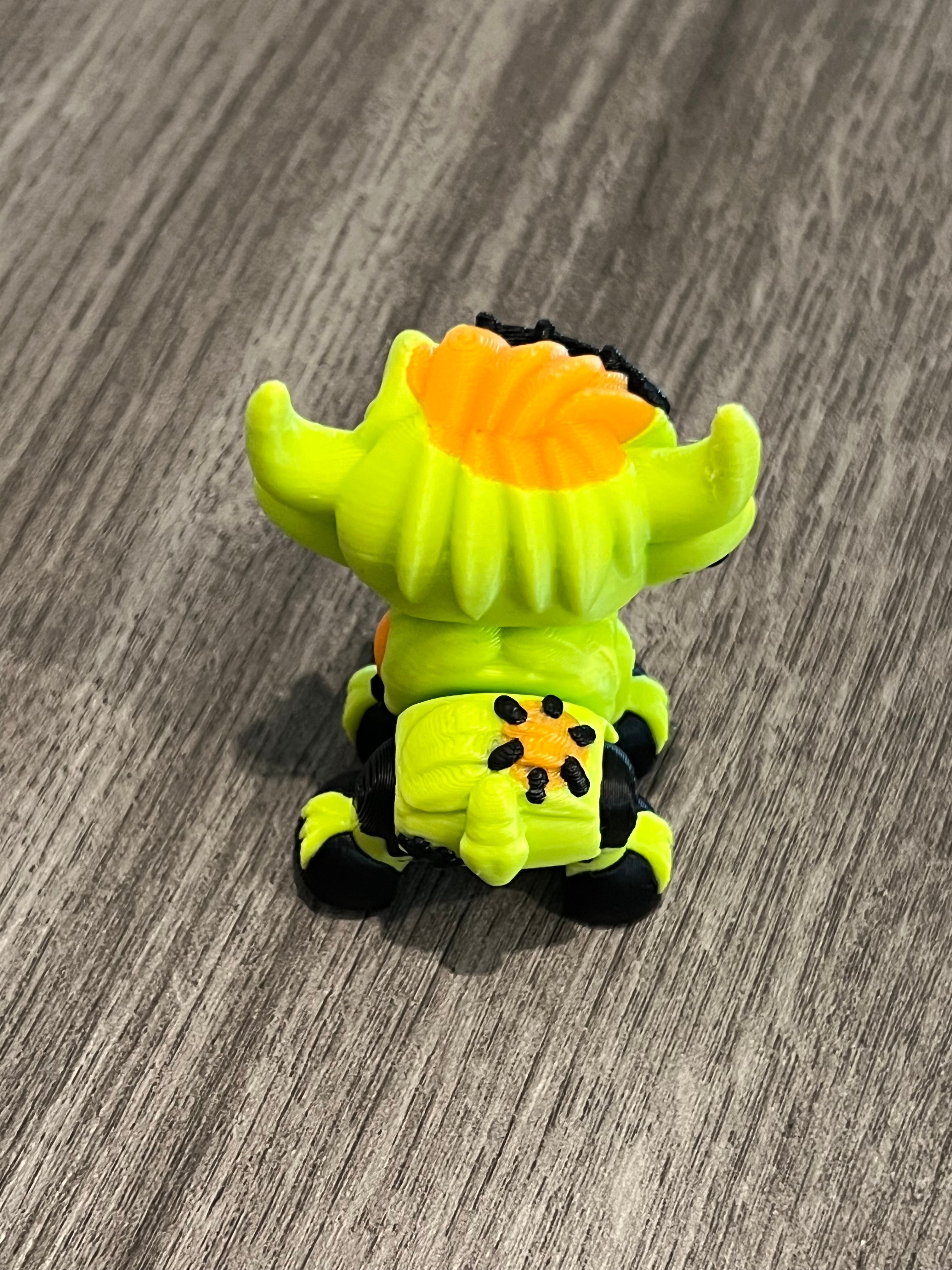 Articulated Highland Cow - Halloween - 3D Print