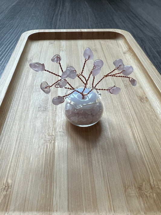Rose Quartz Crystal Tree