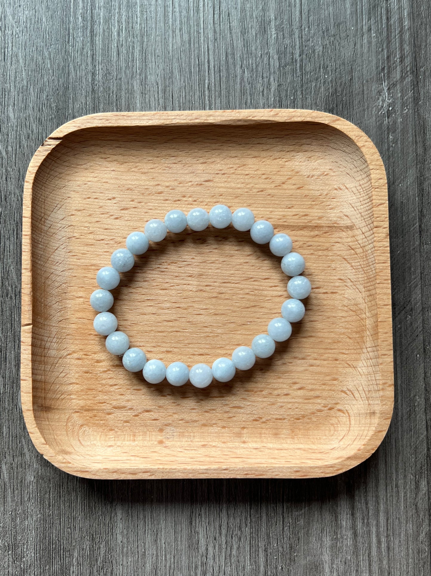 Aquamarine Bracelet - 8 mm