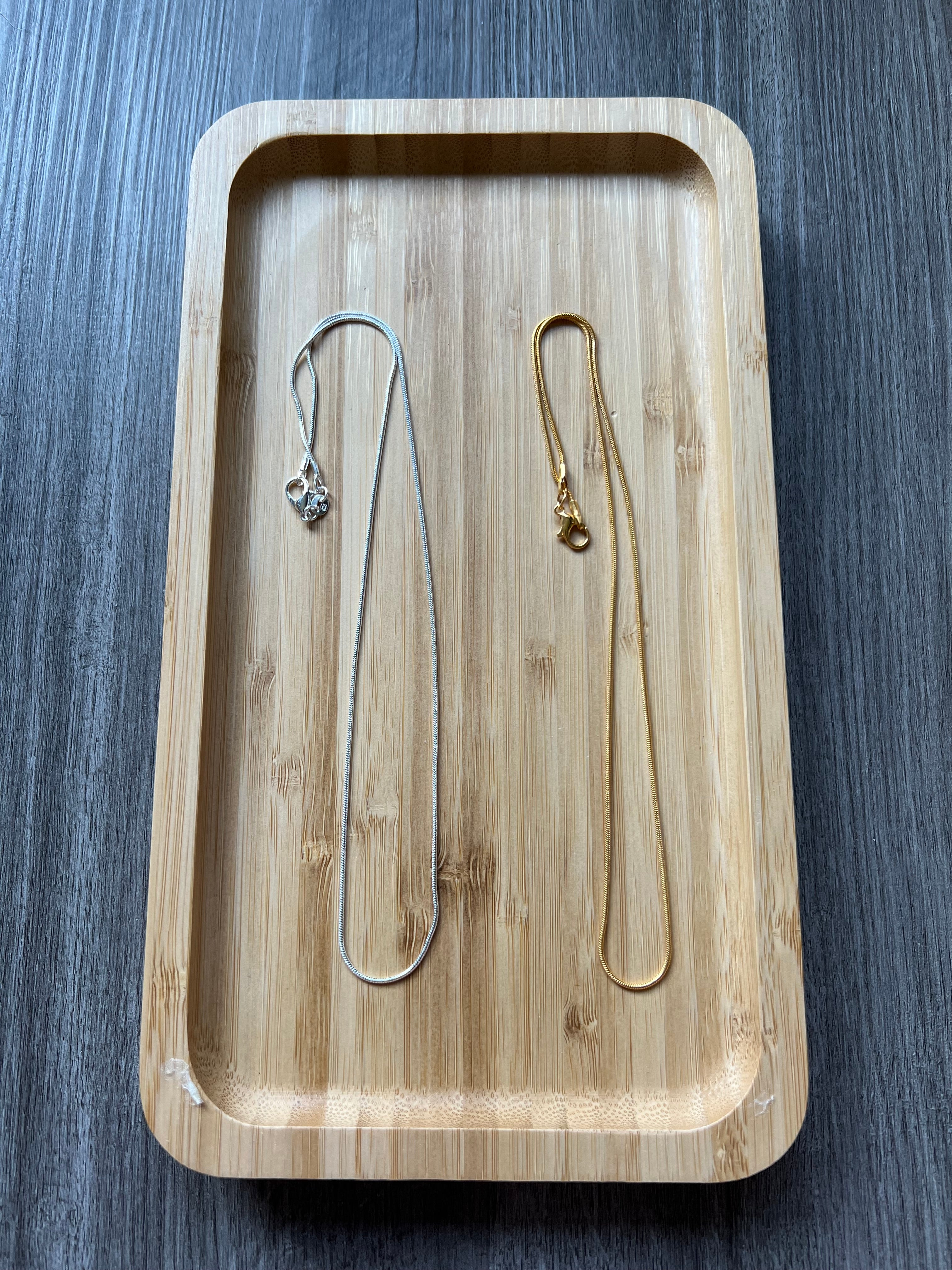 Clear Quartz Tumbled Stone Pendant Necklace