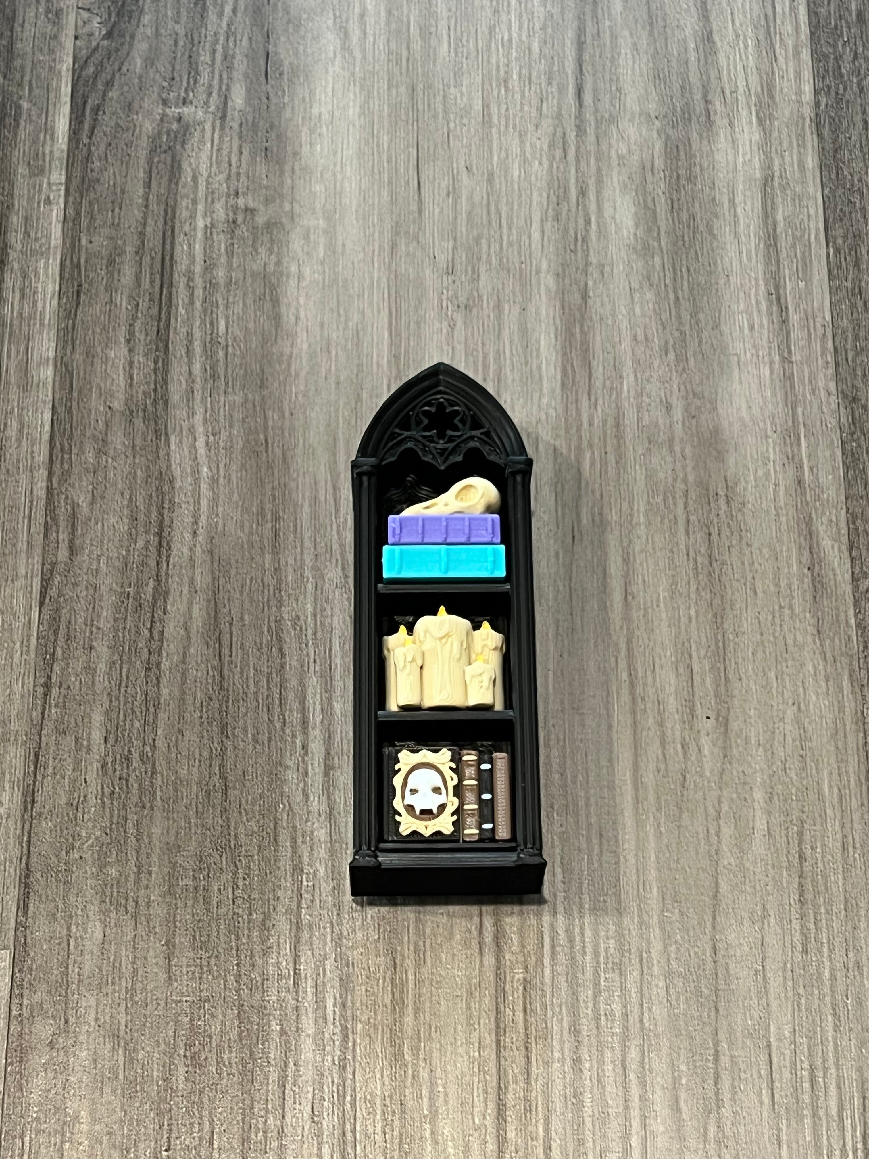 Create Your Own - Bookshelf Clicker - Gothic Bookshelves - 3D Print