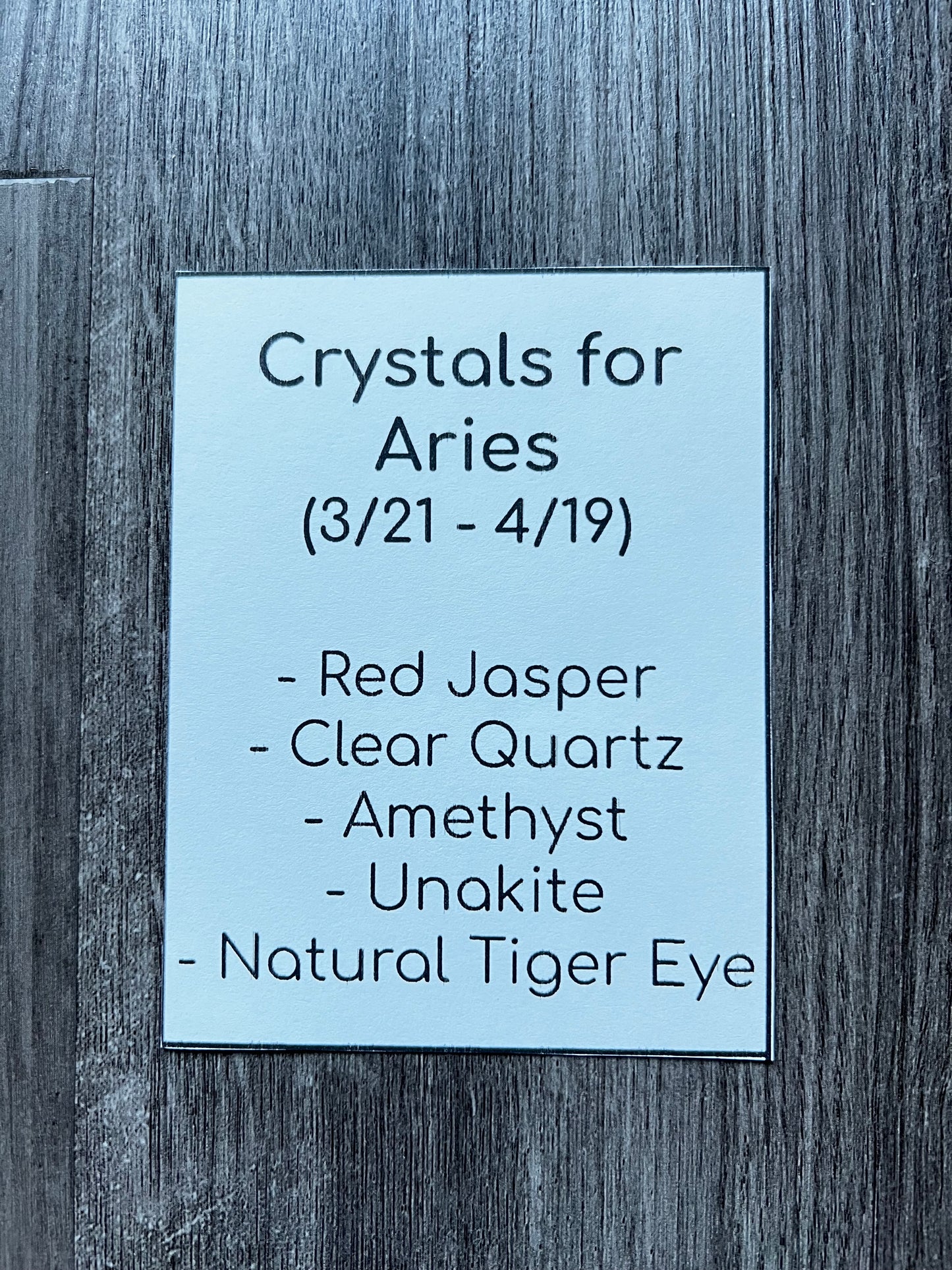 Crystals for Aries