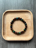 Tiger Eye, Red Tiger Eye, Green Blue Tiger Eye Bracelet - 8 mm