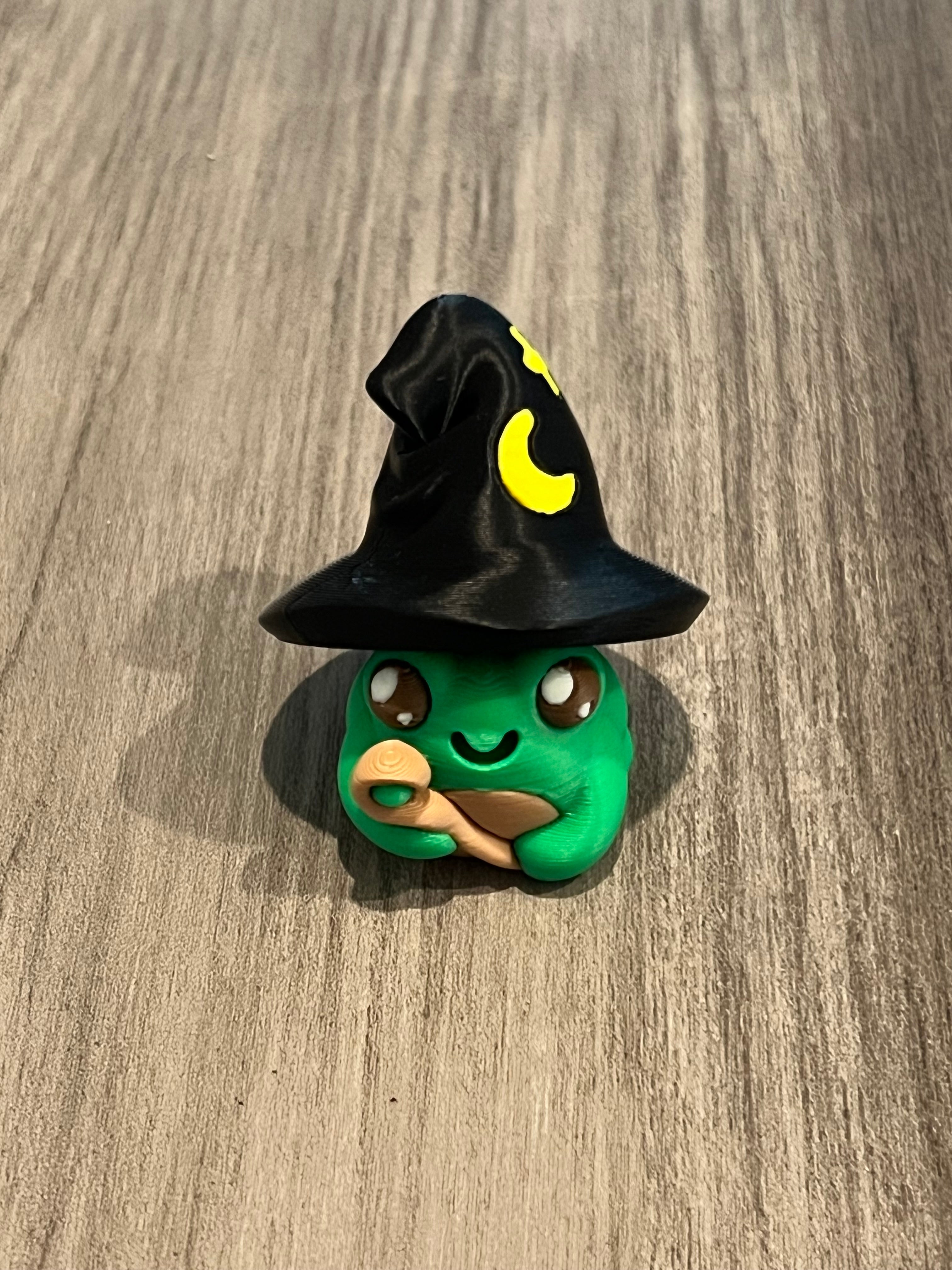Witch Frog Fidget Clicker 3D Print