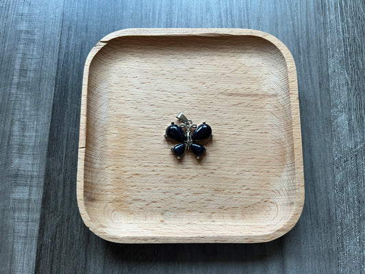 Blue Sandstone Butterfly Pendant