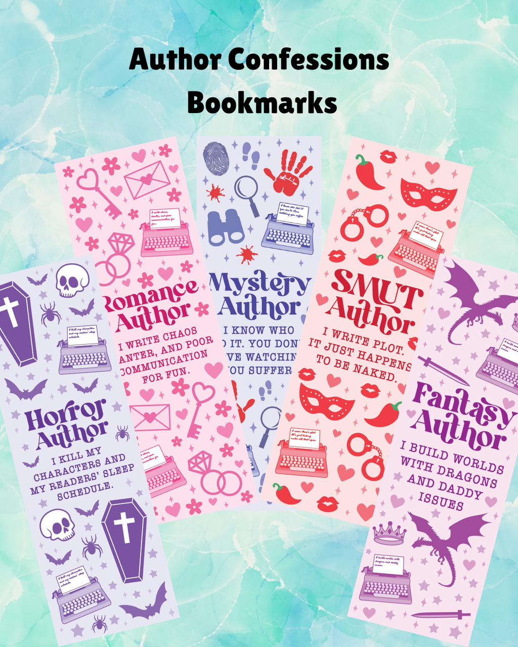 Author Confessions Bookmarks