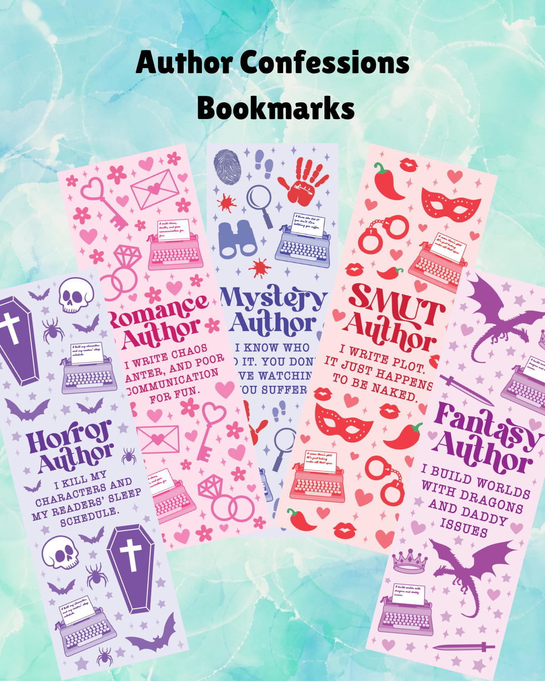 Author Confessions Bookmarks