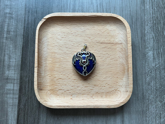 Lapis Lazuli Dragon Heart Pendant