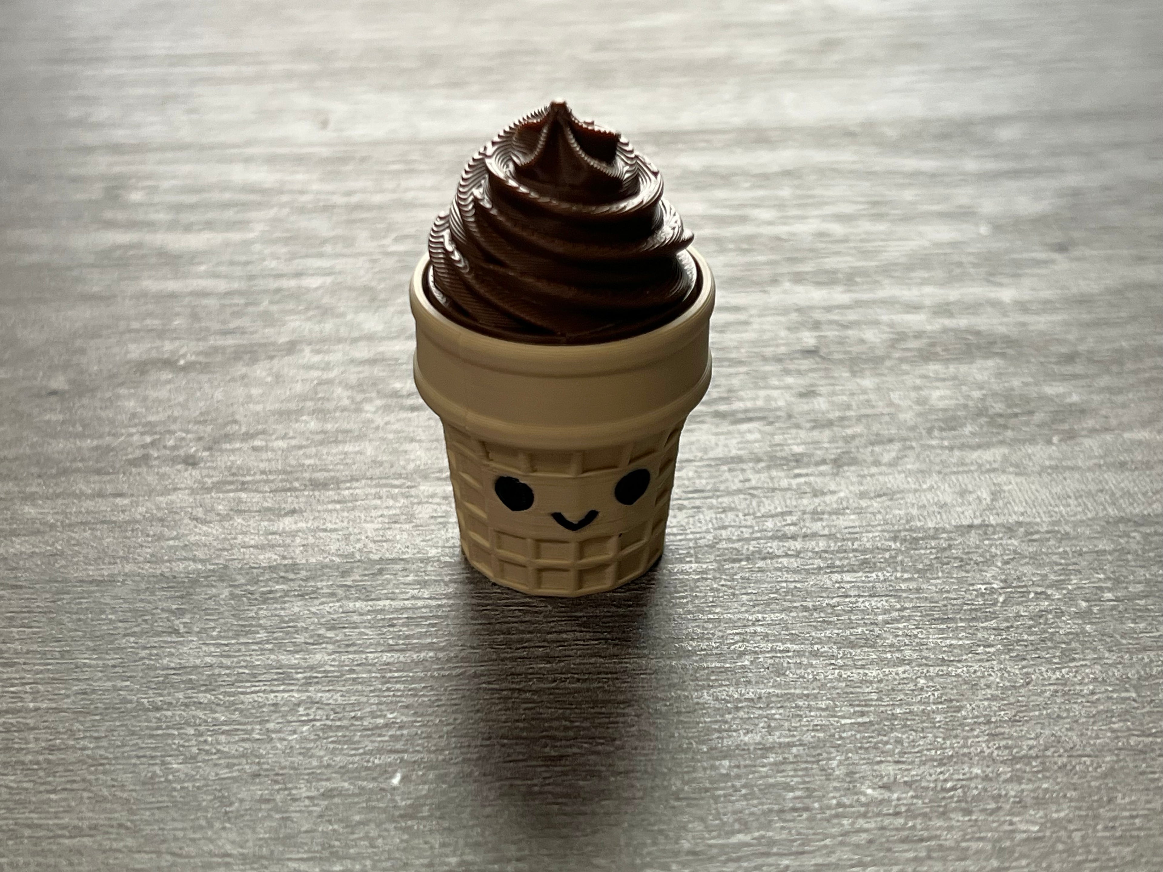 Ice Cream Cone Fidget Clicker 3D Print