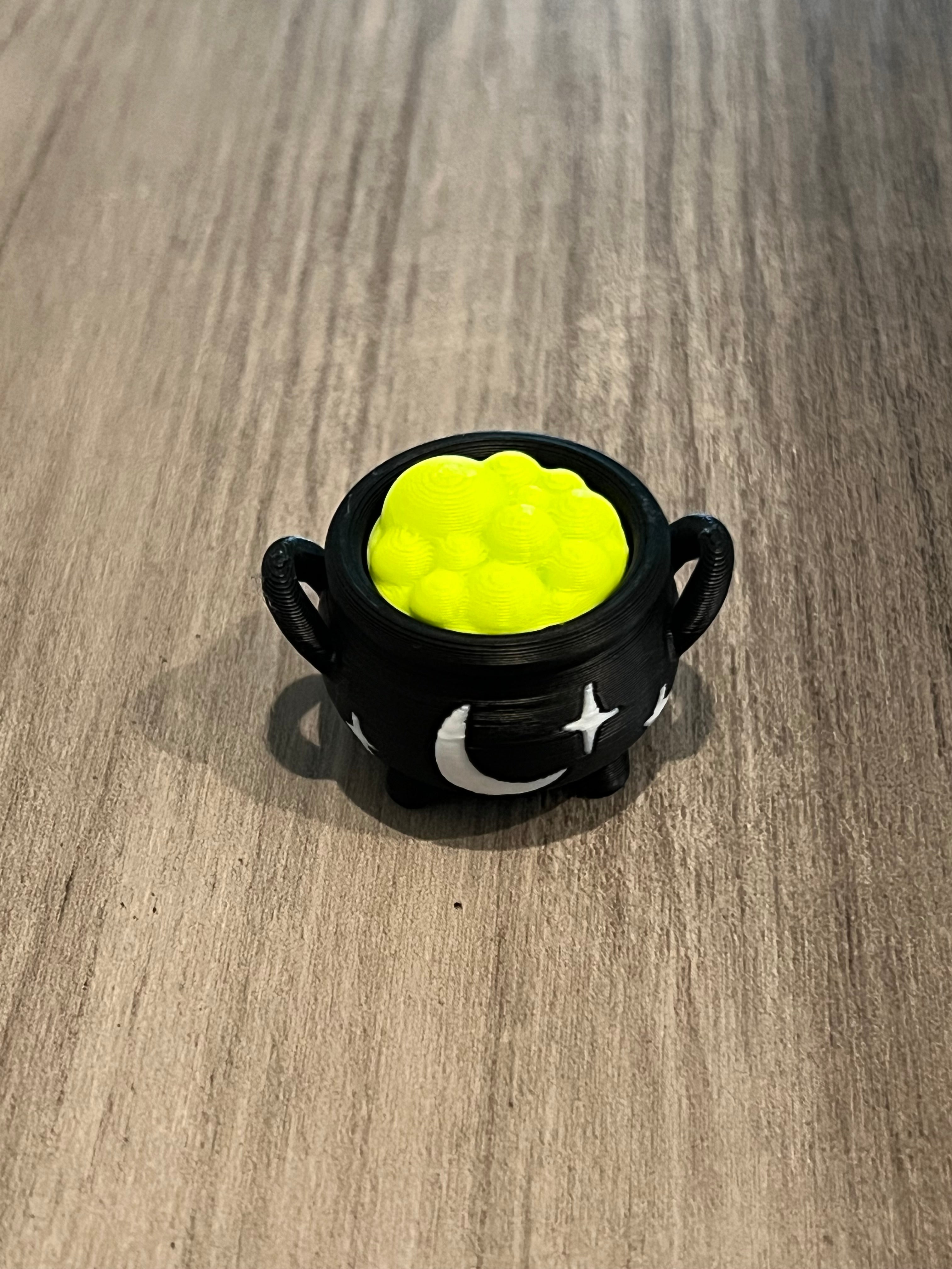 Cauldron & Witch's Hat Fidget Clicker 3D Print