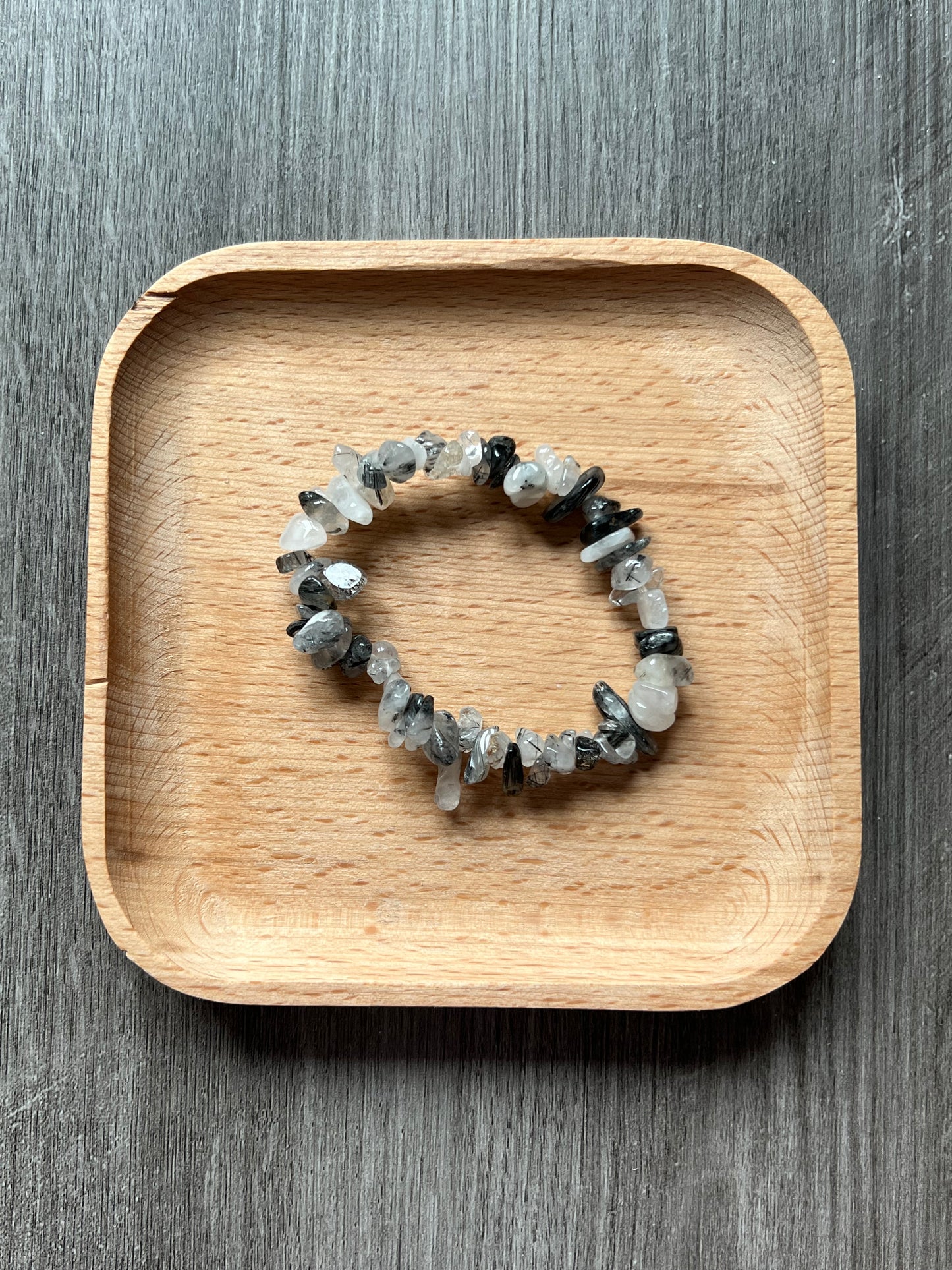 Rutilated Quartz Chip Bracelet